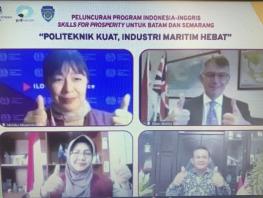 SScreen shot of representatives at the launch of Indonesia's Skills for Prosperity Programme 