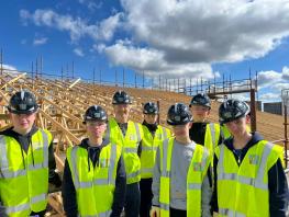 City students visit site in site at the former Skills Academy site on Norfolk Street 