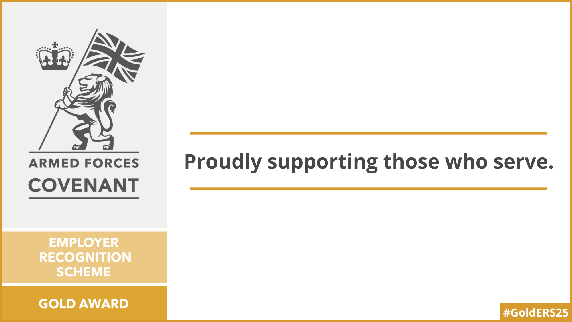Armed forces covenant Employer Recognition Award