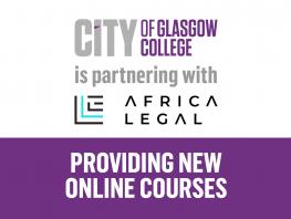 City of Glasgow College is partnering with Africa Legal providing new online courses 