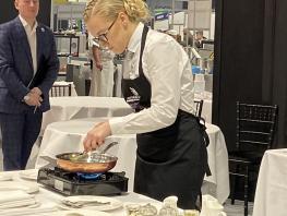Simona Federova pictured competing at WorldSkills UK Live in 2019. 