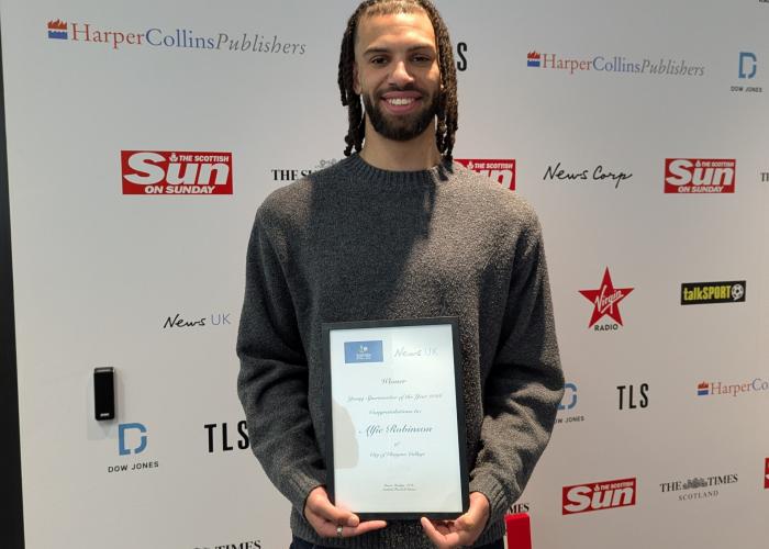 College student wins national Young Sportswriter of the Year award
