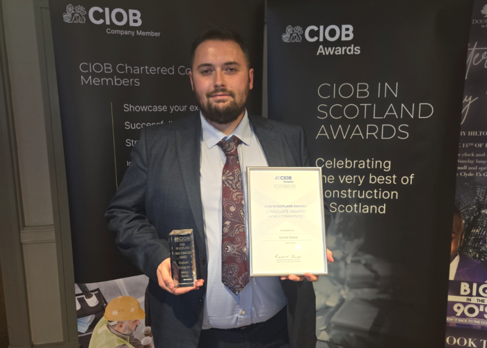 Graduate Success Recognised at CIOB Scotland Awards