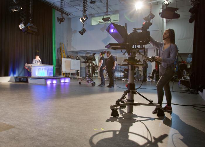 Live broadcast experience for TV students