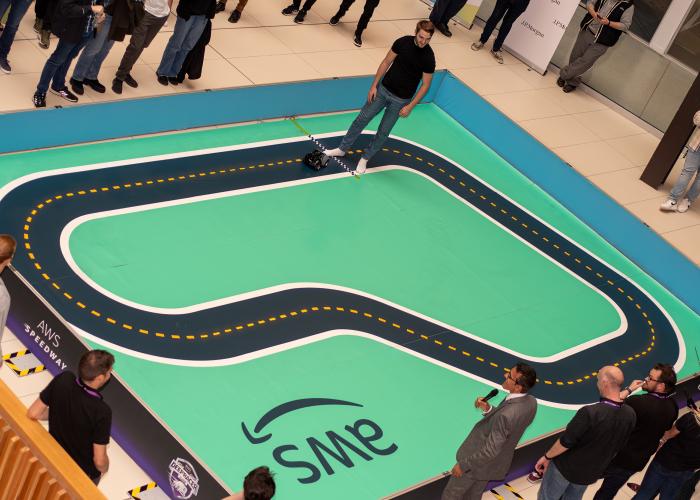 City Students take to the track with AWS Deepracer