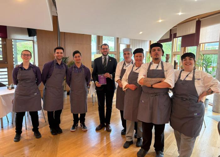 Students Serve Up Success at Scottish Parliament