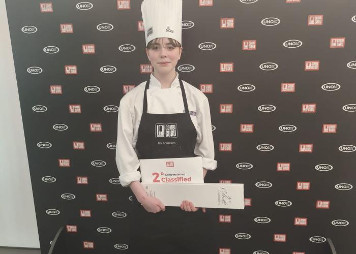 Student Secures Second Place in Culinary Final