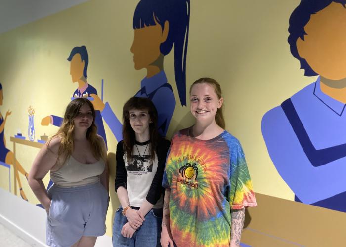 Students transform Scholars Restaurant with striking new mural