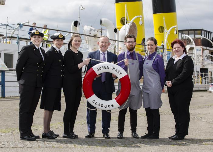 City of Glasgow College students involved in restoration of historic ship TS Queen Mary