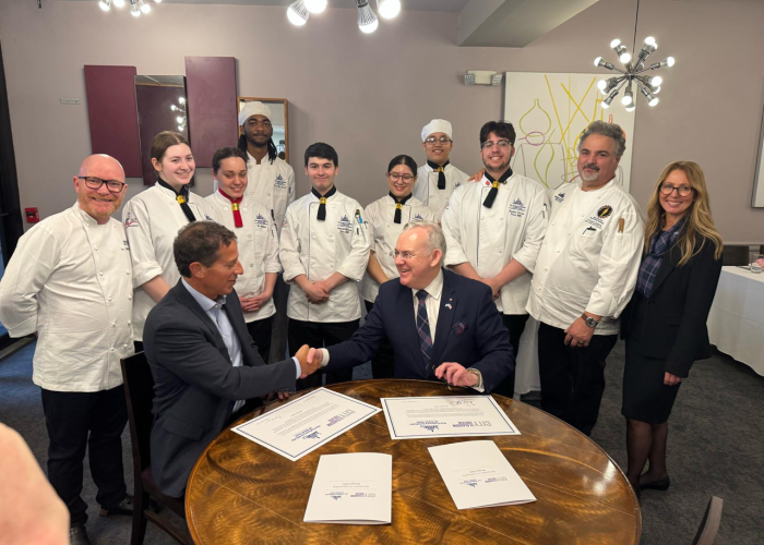 A Recipe for Success: College signs international partnership with leading US culinary school