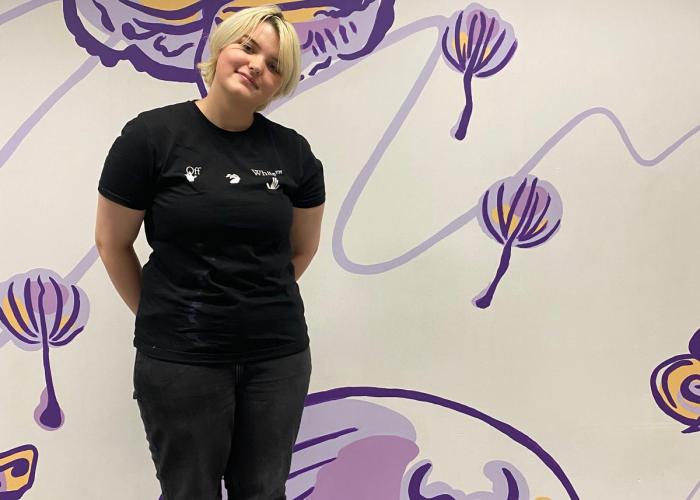 College Students Brighten Campus with New Calm-Inspiring Mural