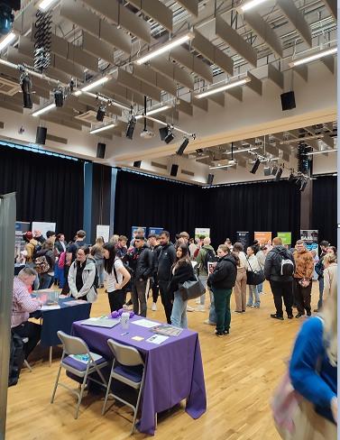 Students attending the University Info Day last year.
