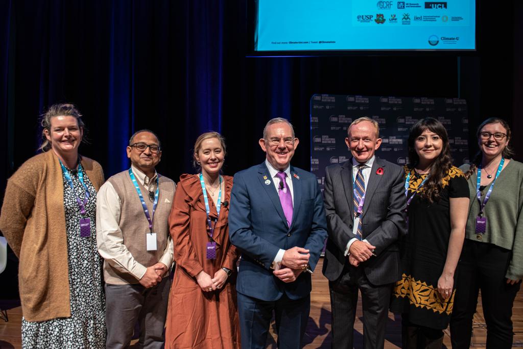 Speakers at Just Transition seminar with City of Glasgow College and UCL Institute of Education