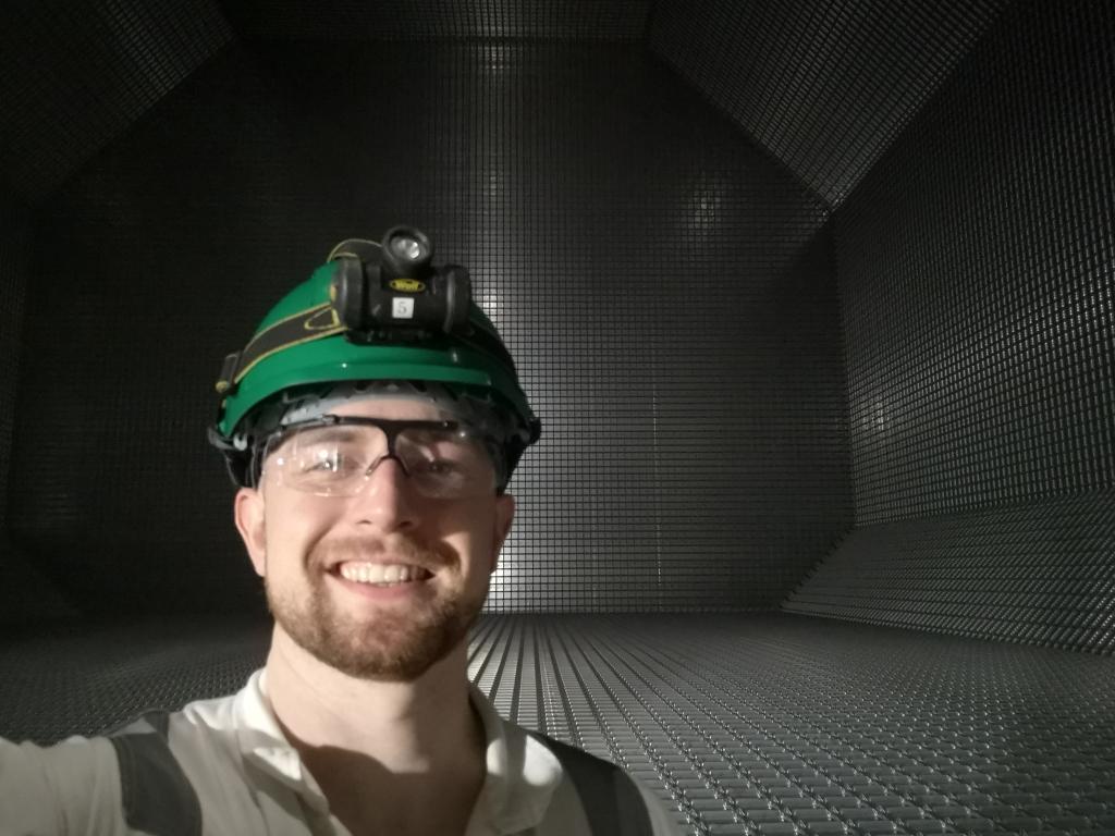 Andrew Robertson, Bevis Minter Award Nominee, pictured on board his ship