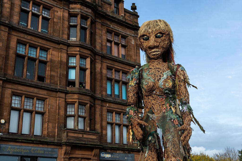 10 metre tall puppet Storm taken by Adam Boyd.