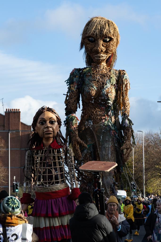 Puppets Little Amal and Storm taken by Adam Boyd.