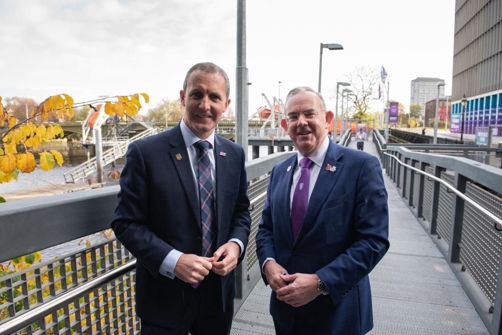 Principal Little and Michael Matheson MSP at Voyage to Carbon Zero seminar