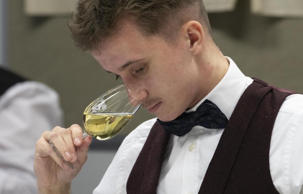 Alex Dick wine tasting for WorldSkills National Finals Restaurant Service