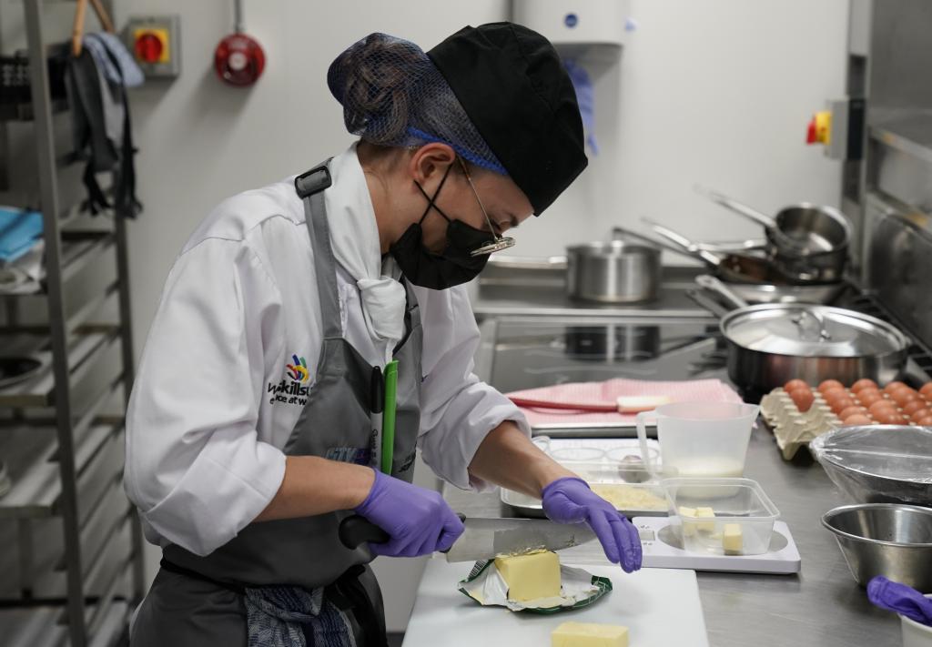 Gabriela Kulesza creating a dish for WorldSkills National Finals Culinary Arts