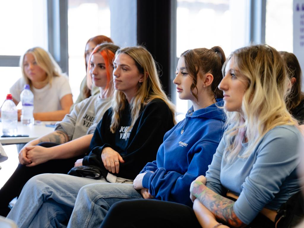 City students ask Jamie questions about her career.