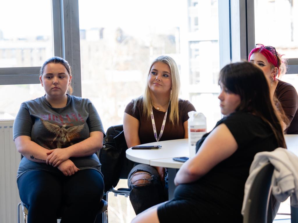 Students enjoy the Q&amp;amp;A.