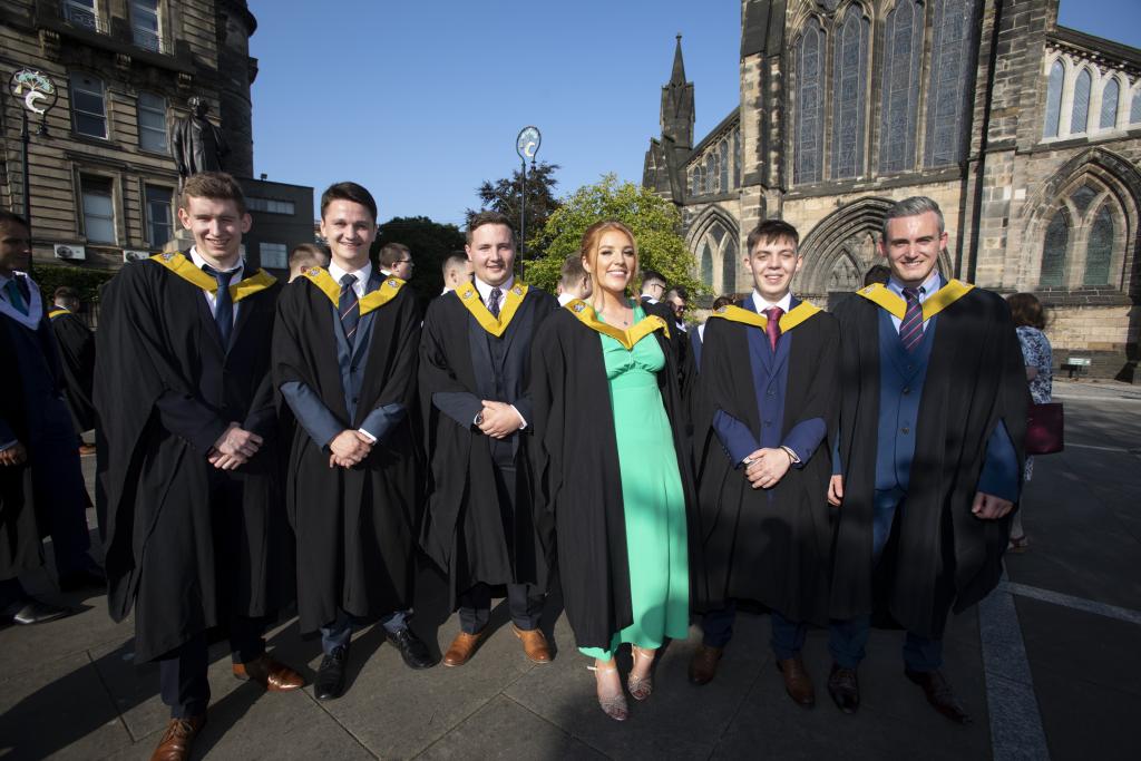 Photograph of City of Glasgow College graduation ceremony at Glasgow Cathedral