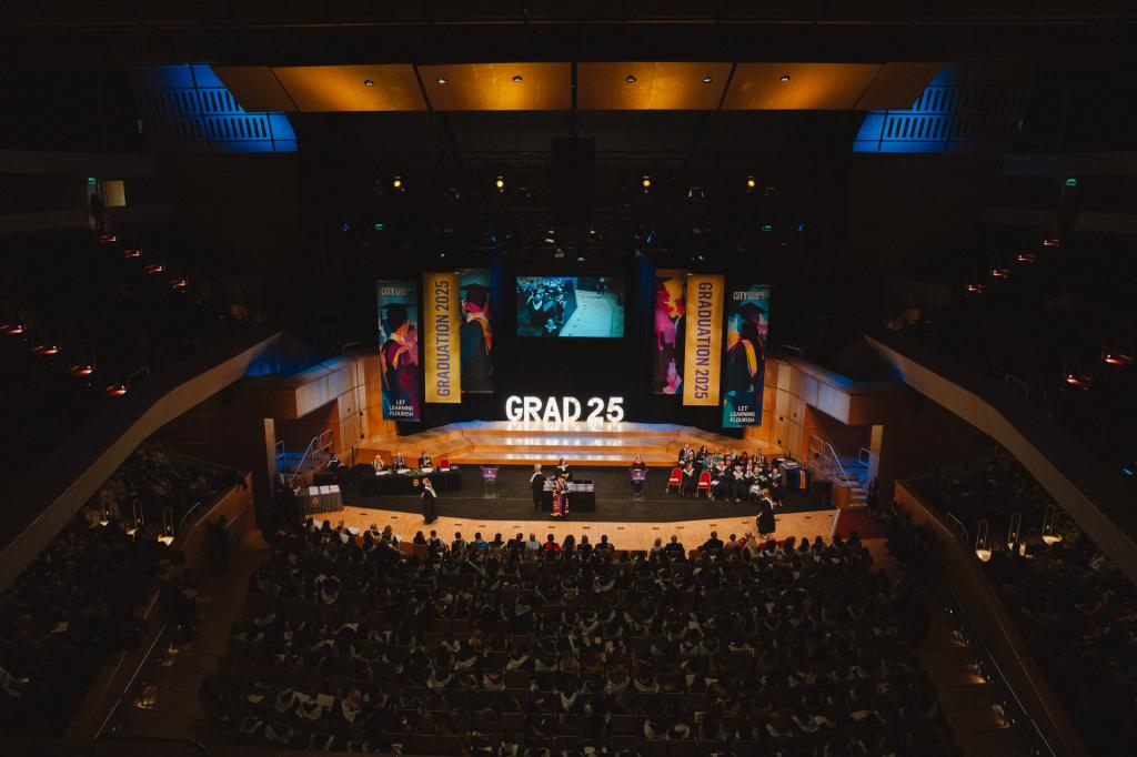 The stage at graduation