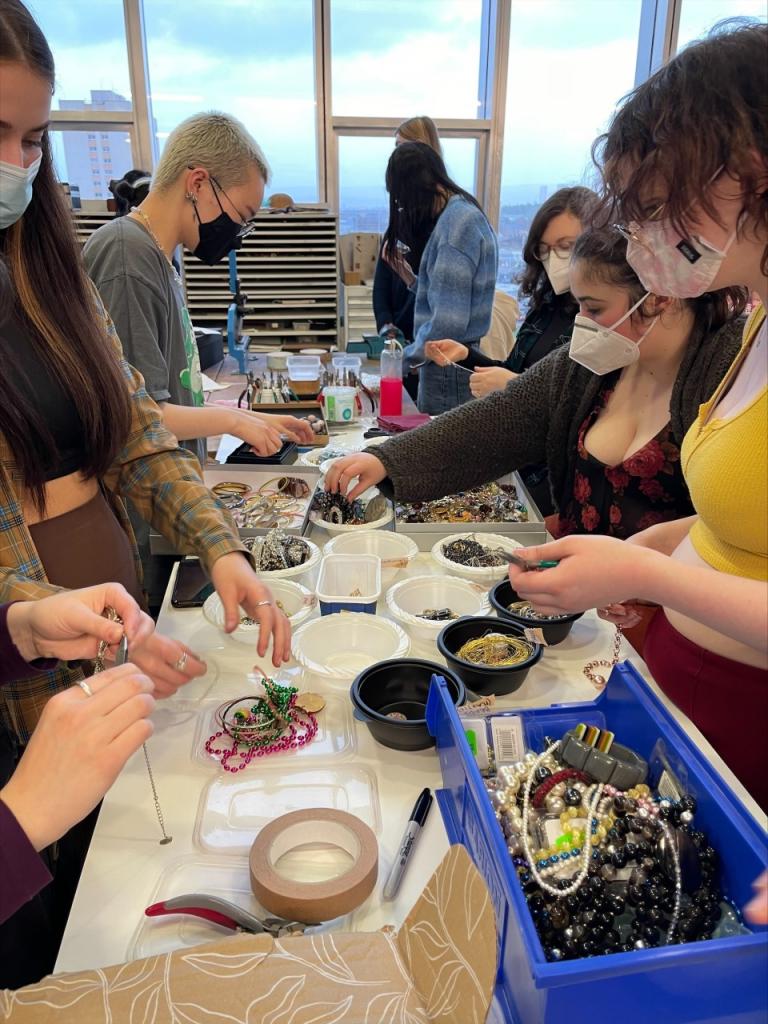 HND jewellery students receive items of jewellery donations for radical makeover