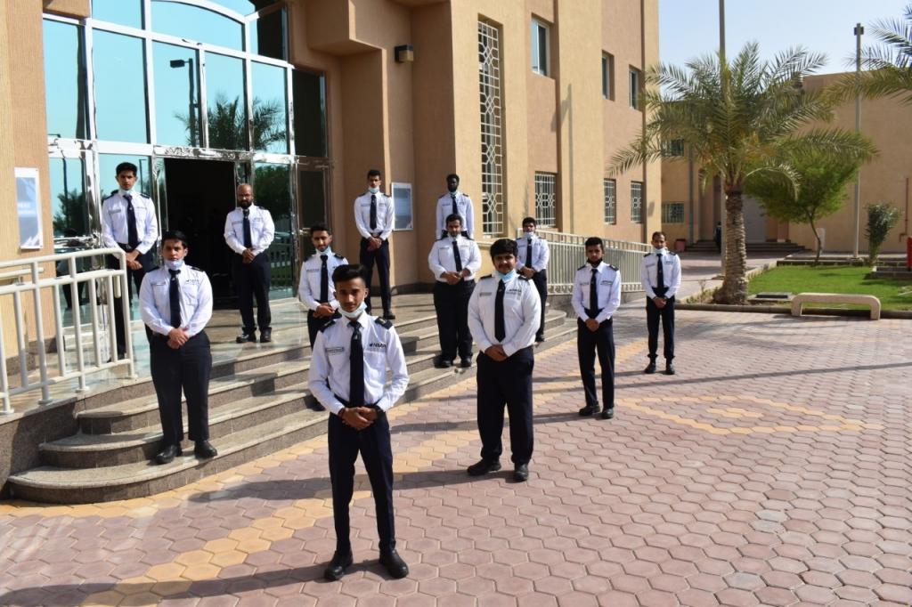 New cadets at the National Maritime Academy in Al Jubail, Saudi Arabia