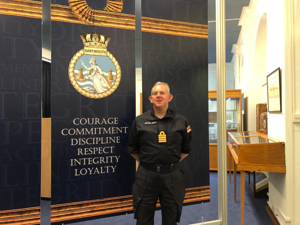 Principal Paul Little, Honorary Captain Royal Navy Reserves in uniform
