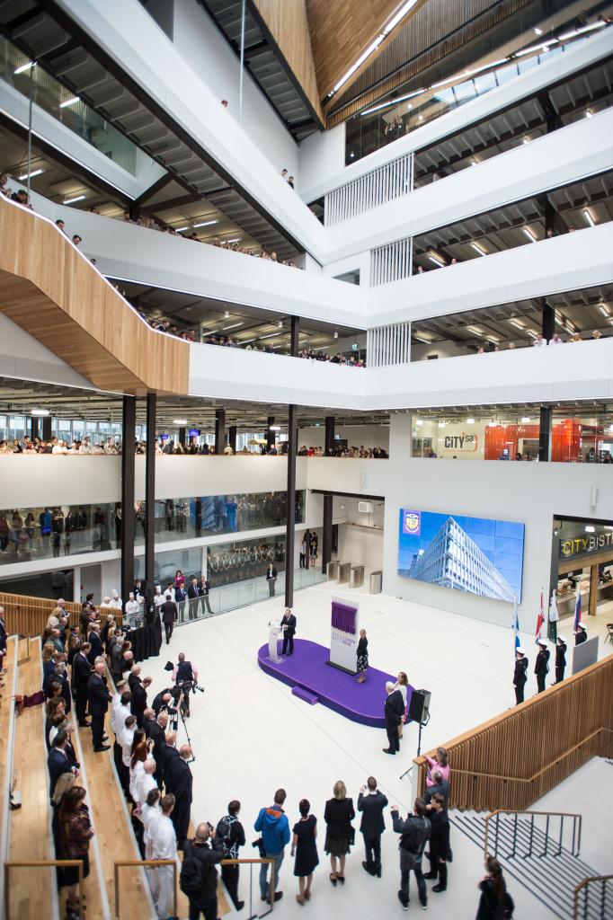 Her Royal Highness the Countess of Wessex visits City of Glasgow College to formally open the City Campus.