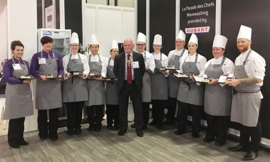 CoGC HND Hospitality and Professional Cookery students at Great Hospitality Show