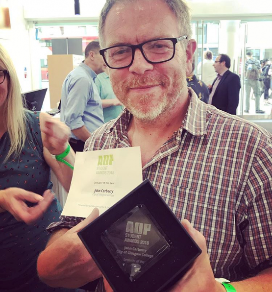 CoGC John Carberry, AOP Lecturer of the Year 2018 CoGC John Carberry, AOP Lecturer of the Year 2018
