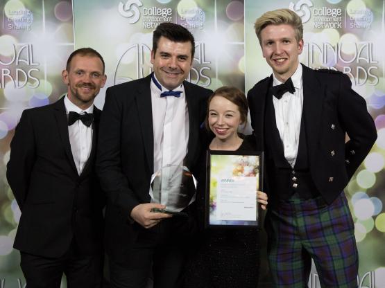 City of Glasgow College Wins Big at CDN Awards Our student engagement team with their Equality, Diversity & Inclusion (ED&I) Award