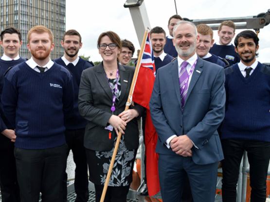 Cadets set to celebrate Merchant Navy Day Dr Nicola Crawford, Faculty Director of Nautical Studies pictured with our cadets