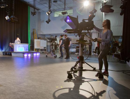 Live broadcast experience for TV students