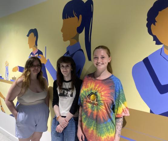Students transform Scholars Restaurant with striking new mural
