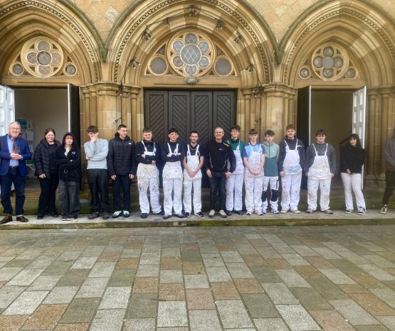 NPA Painting and Decorating Students Lend Their Skills to Historic Glasgow Church