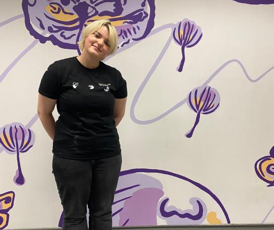 College Students Brighten Campus with New Calm-Inspiring Mural