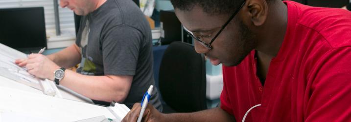 Faculty of Building, Engineering & Energy Architectural Technology students at work
