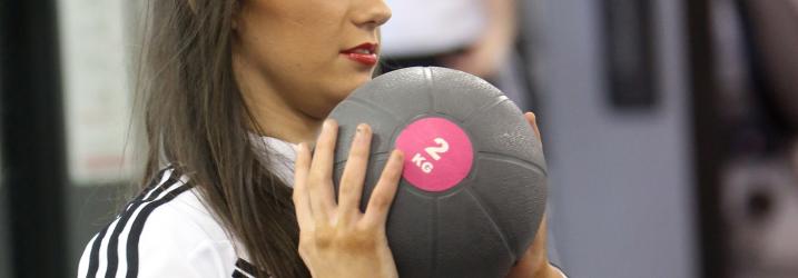 Faculty of Leisure and Lifestyle Student pictured during Sports Coaching class