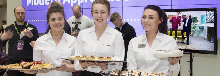 Modern Apprentice Showcase Events students at the Modern Apprenticeships Showcase at City campus.