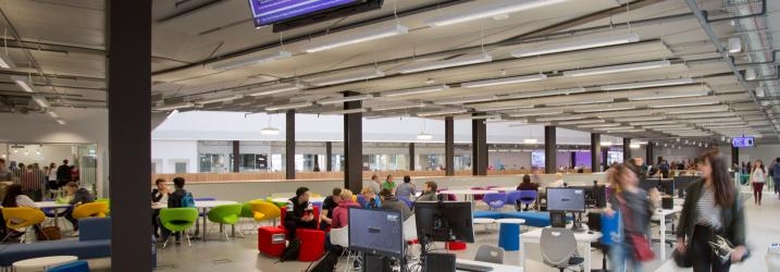 View of the IT area on the second floor at City campus.