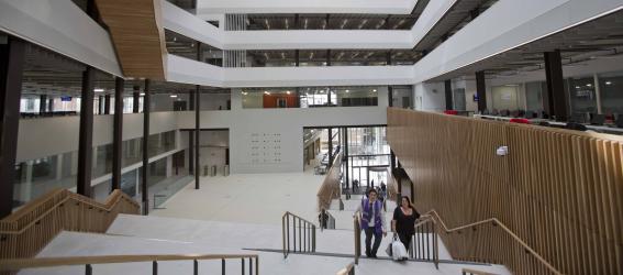 Atrium at City campus.