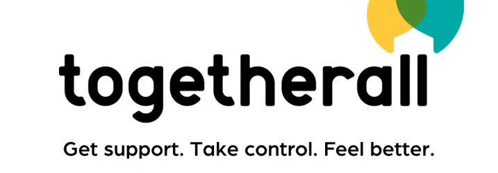 Togetherall logo - get support, take control, feel better.
