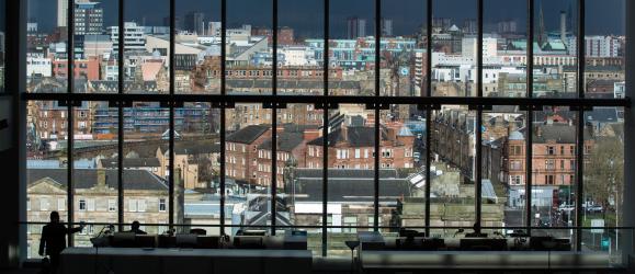 View of Glasgow from the college