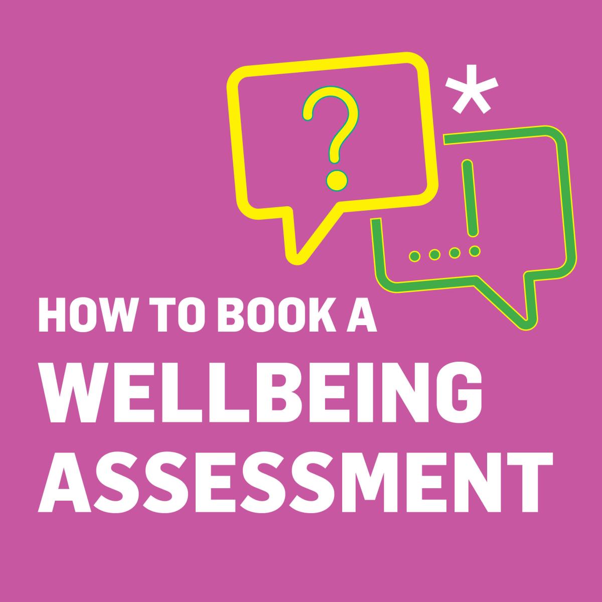 How to book a wellbeing assessment